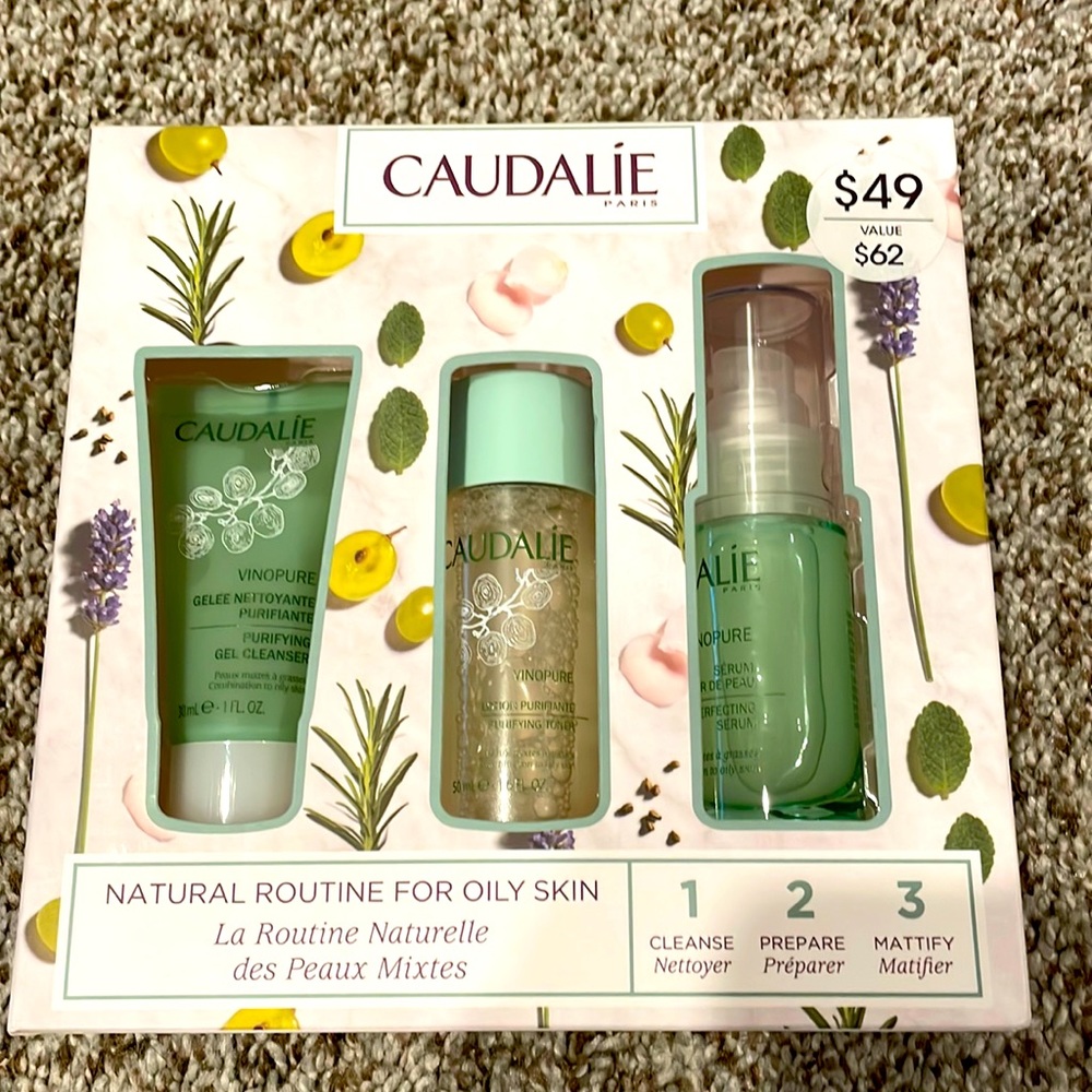 Brand new Caudalie- natural routine for oily skin.